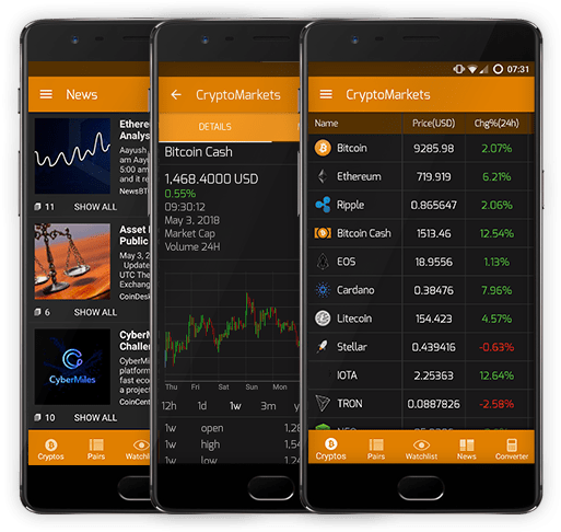 cryptocurrency marketplace app